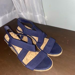 Navy wedges size 7!